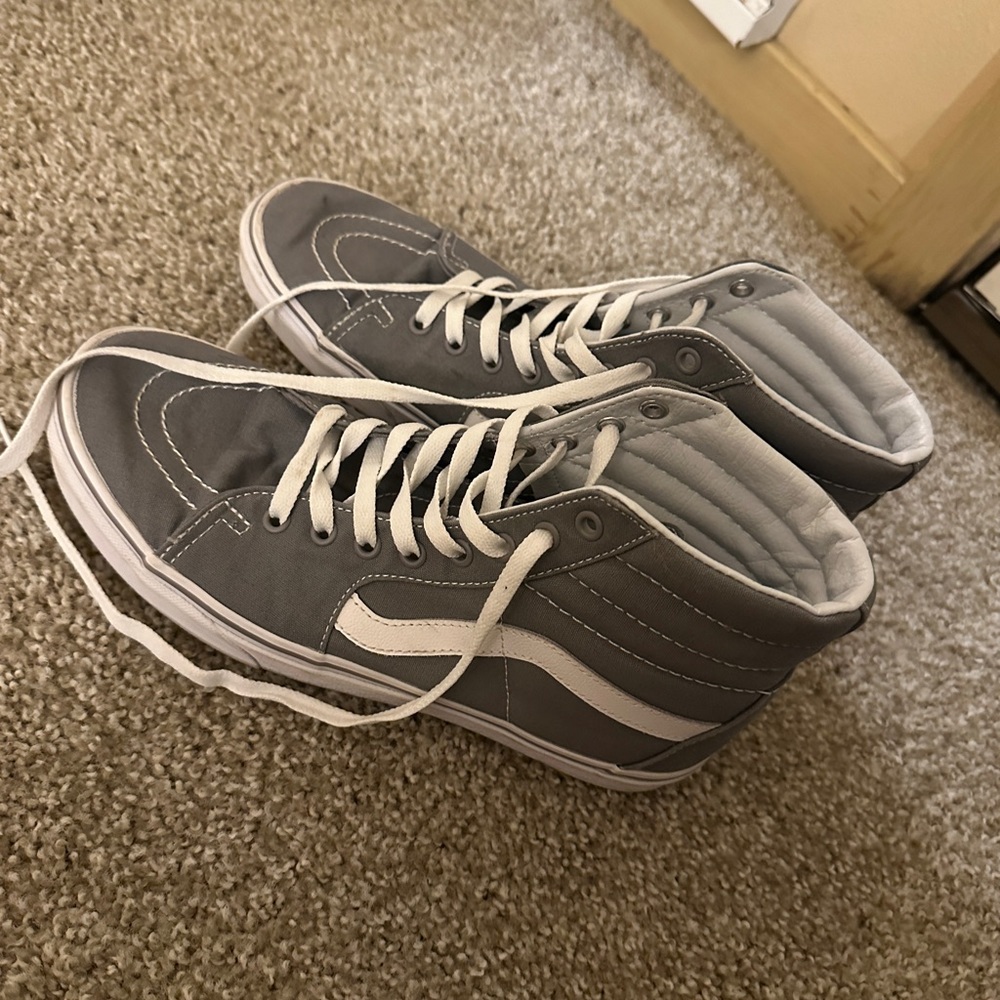 Vans men’s gray Old Skool hi tops size 10